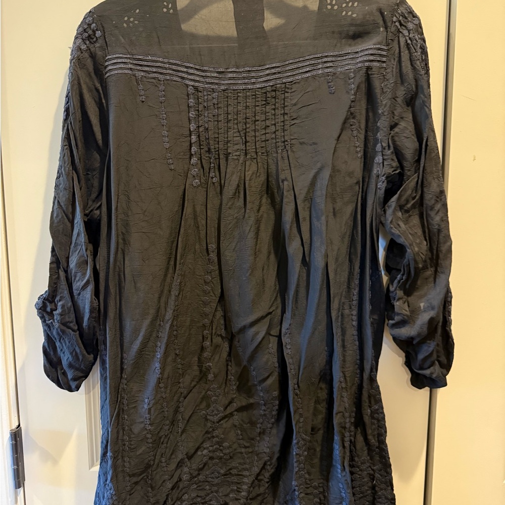 Johnny Was Black Tunic with Embroidery - Picture 5 of 5